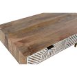 Centre Table Home ESPRIT White Mango wood 115 x 60 x 40 cm Discount