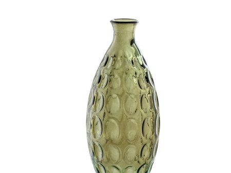 Vase Alexandra House Living Green Crystal 13 x 31 cm on Sale