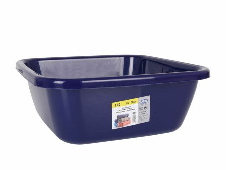 Washing-up Bowl Dem Eco Blue Squared 15 L 38 x 38 x 15 cm (12 Units) For Cheap