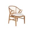 Chair DKD Home Decor White Natural 57 x 68 x 79 cm 57 x 65 x 79 cm Online Hot Sale