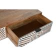 Centre Table Home ESPRIT White Mango wood 115 x 60 x 40 cm Discount