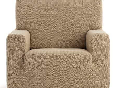 Armchair slipcovers Eysa JAZ Beige 70 x 120 x 130 cm For Sale