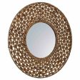 Wall mirror Alexandra House Living Brown 3 x 61 x 61 cm Circle Supply