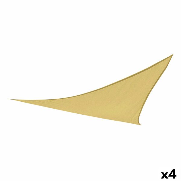 Awning Aktive Triangular Cream 500 x 0,3 x 500 cm (4 Units) Cheap