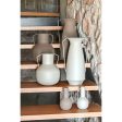 Vase Home ESPRIT Brown Beige Metal 25 x 25 x 44 cm (2 Units) Online Sale