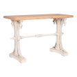 Console Home ESPRIT Yellow White Fir MDF Wood 120 x 50 x 77 cm For Sale