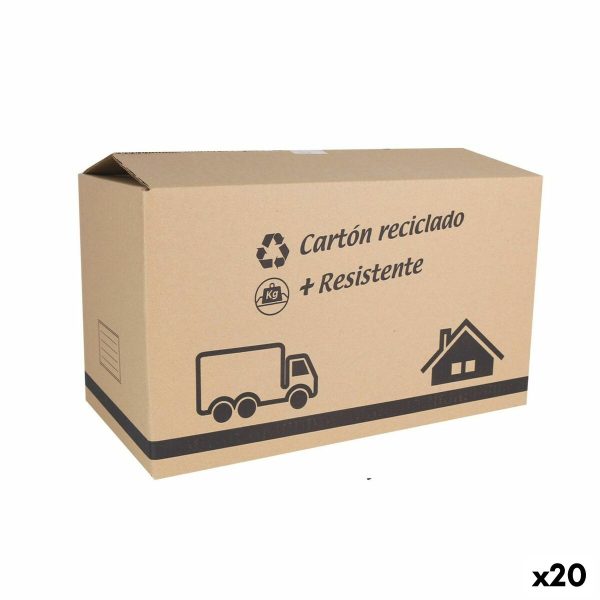 Cardboard box for moving Confortime 65 x 40 x 40 cm Brown (20 Units) Supply