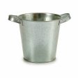 Planter Bucket Silver Zinc 20 x 14 x 16,2 cm (24 Units) Discount