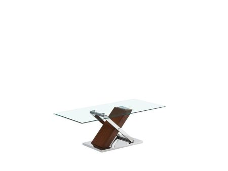 Centre Table DKD Home Decor Silver Brown Steel Dark brown 120 x 60 x 42 cm MDF Wood For Sale