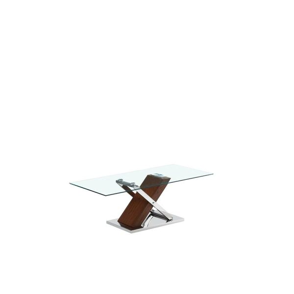 Centre Table DKD Home Decor Silver Brown Steel Dark brown 120 x 60 x 42 cm MDF Wood For Sale