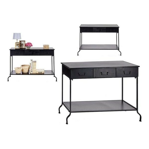 Console Black Metal (43 x 121 x 84,5 cm) Cheap