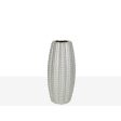 Vase Romimex Silver Porcelain 13 x 30 x 13 cm Supply