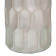 Vase Alexandra House Living Silver Ceramic 18 x 37 x 18 cm For Sale