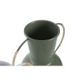 Vase DKD Home Decor 20 x 13 x 24 cm Metal Terracotta White Green (2 Units) Online now