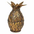 Candle Holder Alexandra House Living Golden Iron 15 x 26 x 15 cm Pineapple Online Sale