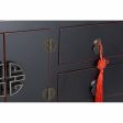 Console DKD Home Decor Black Multicolour Wood Fir MDF Wood 63 x 26 x 83 cm For Cheap