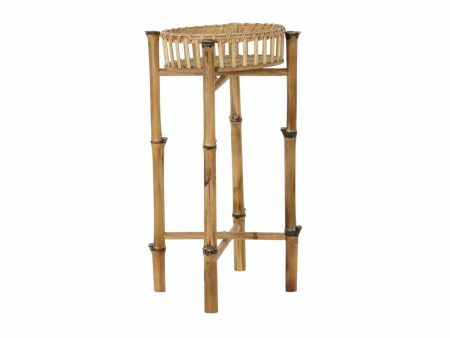 Planter DKD Home Decor Bamboo Natural (32 x 32 x 55.5 cm) Online now