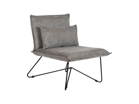 Armchair DKD Home Decor 66 x 78 x 75 cm Black Grey Metal Online Hot Sale