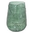 Vase Alexandra House Living Green Crystal 16 x 16 x 23 cm Online now