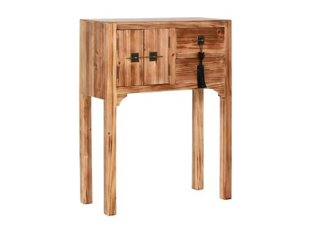 Console Home ESPRIT Black Fir MDF Wood 64 x 26 x 83 cm Online