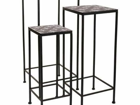 Flower Pot Stand Alexandra House Living Black Iron 30 x 68 x 30 cm Sale