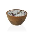 Bowl Versa Flowers Field Bamboo Porcelain Mango wood 13 x 7 x 13 cm Sale