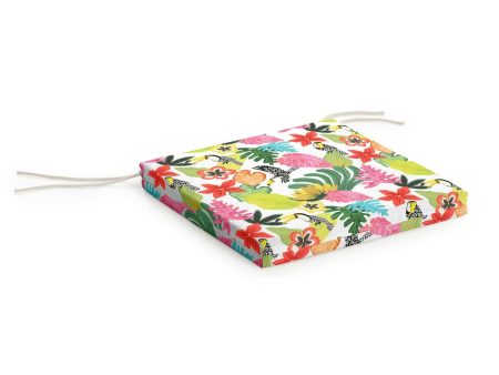 Chair cushion Belum 0120-404 Multicolour 40 x 5 x 40 cm Flowers Discount