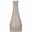 Vase Alexandra House Living Silver Ceramic 13 x 53 x 13 cm Online Sale