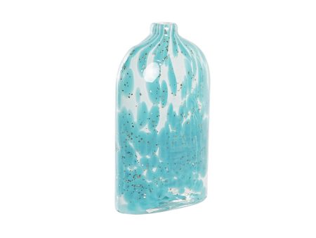 Vase DKD Home Decor Blue Crystal Mediterranean 12 x 7,5 x 21,5 cm Online Hot Sale