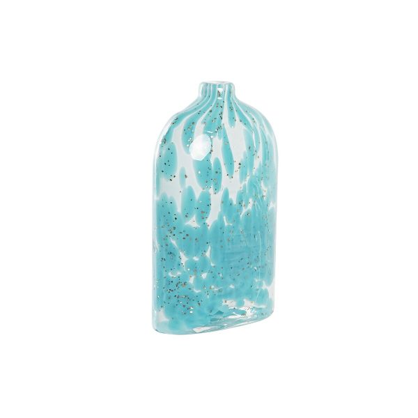 Vase DKD Home Decor Blue Crystal Mediterranean 12 x 7,5 x 21,5 cm Online Hot Sale