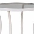 Centre Table Alexandra House Living White Glass Iron 50 x 60 x 50 cm Online Hot Sale