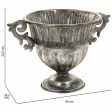 Planter Alexandra House Living Silver Iron 24 x 22 x 36 cm Online