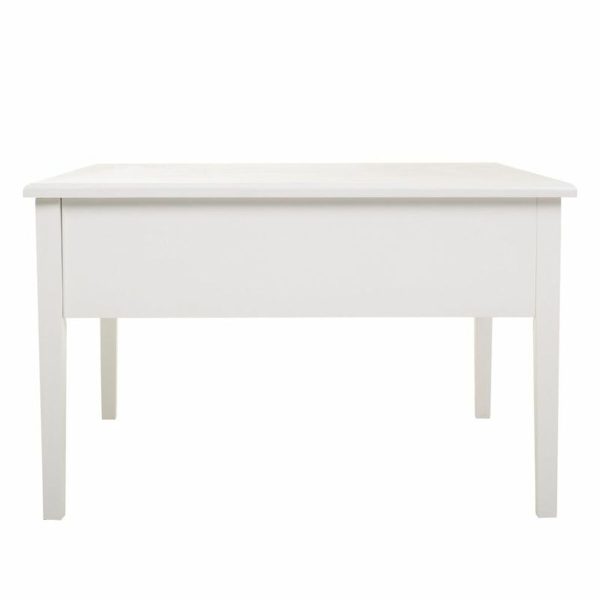 Centre Table Alexandra House Living White Pinewood MDF Wood 80 x 50 x 80 cm Fashion