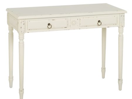 Console White Fir wood MDF Wood 100 x 45 x 76 cm on Sale