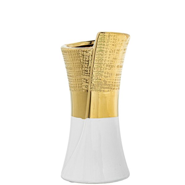 Vase Alexandra House Living White Ceramic 10 x 9 x 20 cm Hot on Sale