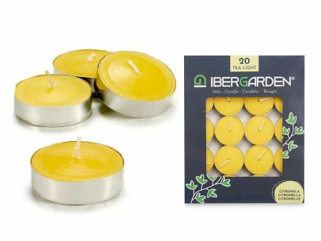 Candle Set Citronela Yellow (12 Units) For Discount