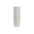 Vase DKD Home Decor 20 x 12 x 58 cm White Resin Modern Discount