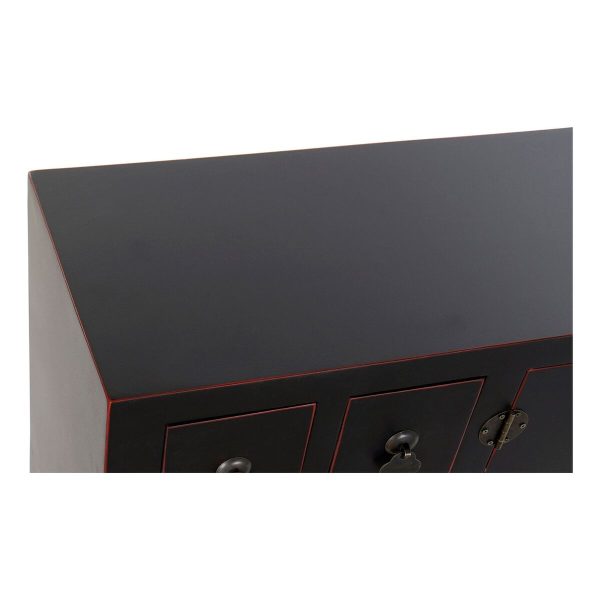 Console DKD Home Decor Fir Black 95 x 24 x 79 cm MDF Wood Online Sale