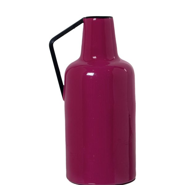 Vase Alexandra House Living Pink Metal 14 x 10 x 24 cm Discount