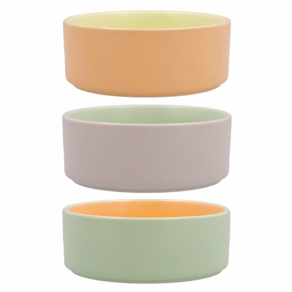 Bowl Quid Vitamina Bicoloured Ceramic 13 x 13 x 5,2 cm (6 Units) Cheap