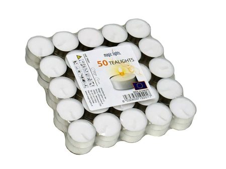 Candle Set Magic Lights 50 Pieces White Online Hot Sale