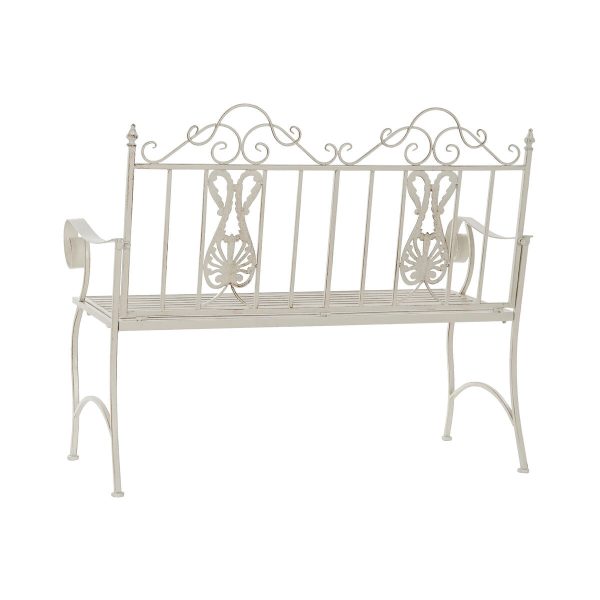 Bench DKD Home Decor White (Refurbished B) Discount