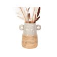 Vase Romimex Beige Ceramic 18 x 20 x 18 cm 18 x 20 x 26 cm With handles Cheap