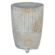 Planter Grey Cement 14 x 14 x 19,5 cm Hot on Sale