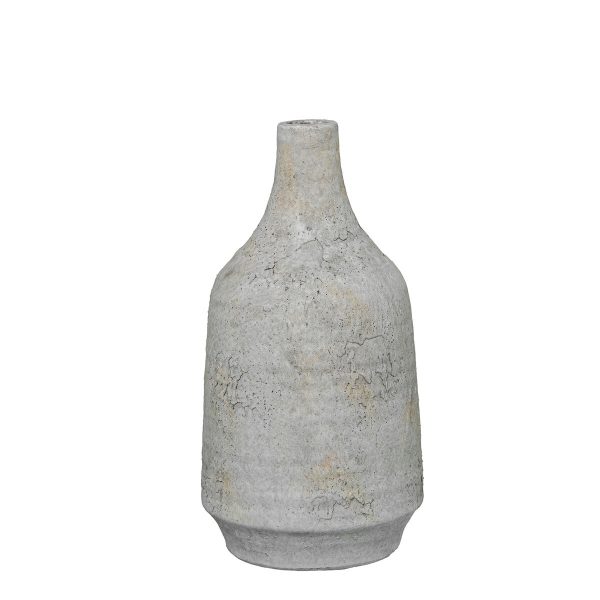 Vase Alexandra House Living White Ceramic 15 x 28 cm Online Hot Sale