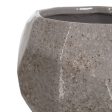 Planter Grey Ceramic 25 x 25 x 20 cm Online Sale