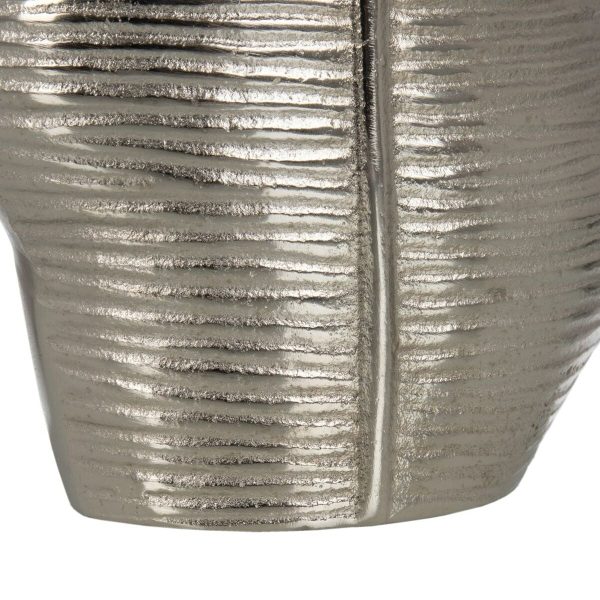 Vase Metal Silver 17 x 9 x 44 cm Online Sale