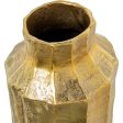 Vase Alexandra House Living Golden Aluminium 14 x 13 x 36 cm Discount