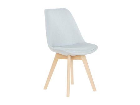 Chair DKD Home Decor 48 x 56 x 83 cm Foam Beige Blue Beech Supply