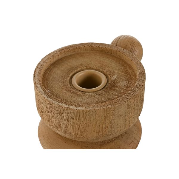 Candle Holder Home ESPRIT Brown Resin Wood 16 x 10 x 18 cm Online